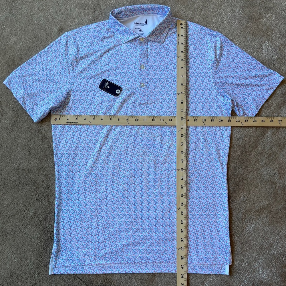 NWT Johnnie-O Performance Polo - Springwood print